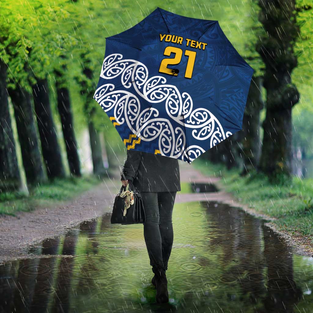 New Zealand Rugby Pacific Custom Umbrella Kahupeka Maori Kowhaiwhai Pattern - Aussie Hoodie