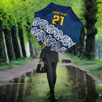 New Zealand Rugby Pacific Custom Umbrella Kahupeka Maori Kowhaiwhai Pattern - Aussie Hoodie