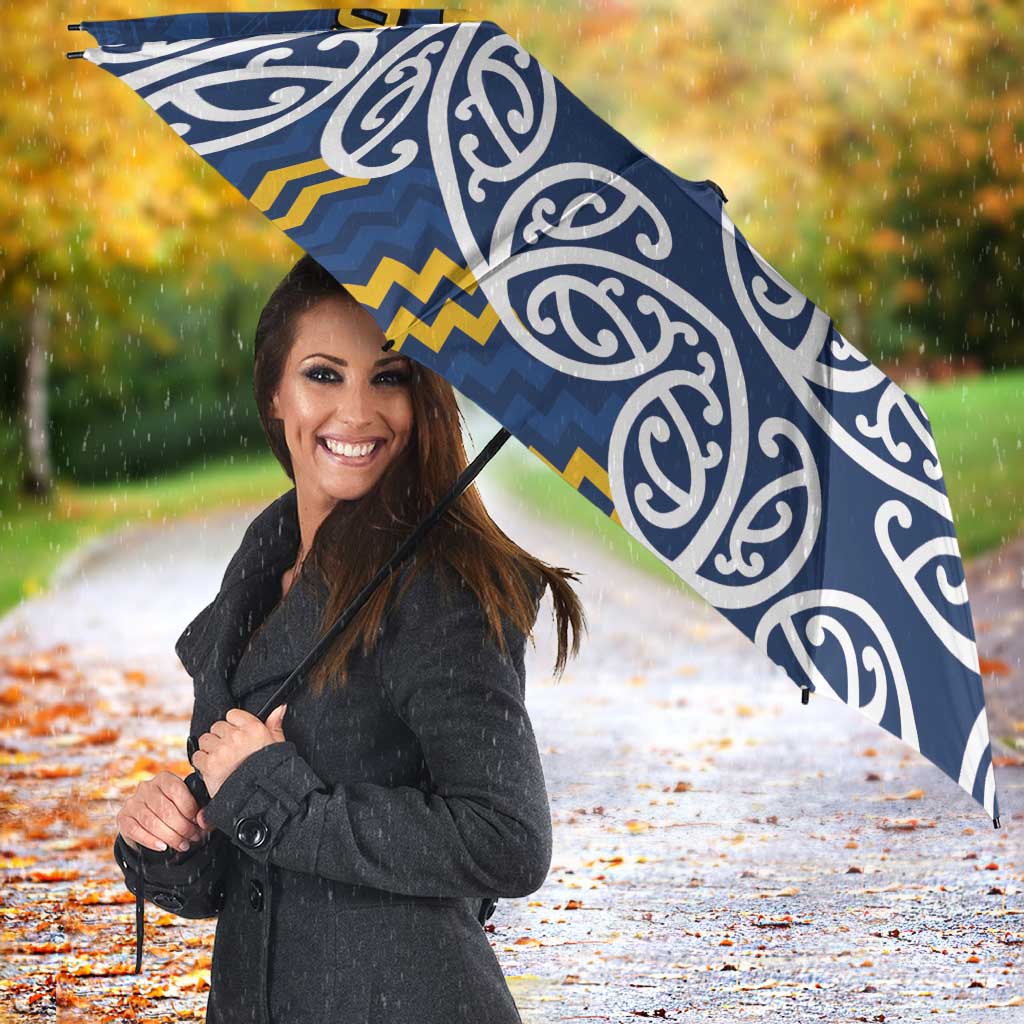 New Zealand Rugby Pacific Custom Umbrella Kahupeka Maori Kowhaiwhai Pattern - Aussie Hoodie
