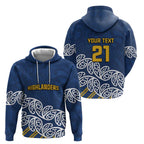 New Zealand Rugby Pacific Custom Zip Hoodie Kahupeka Maori Kowhaiwhai Pattern