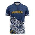 New Zealand Rugby Pacific Custom Zipper Polo Shirt Kahupeka Maori Kowhaiwhai Pattern - Aussie Hoodie