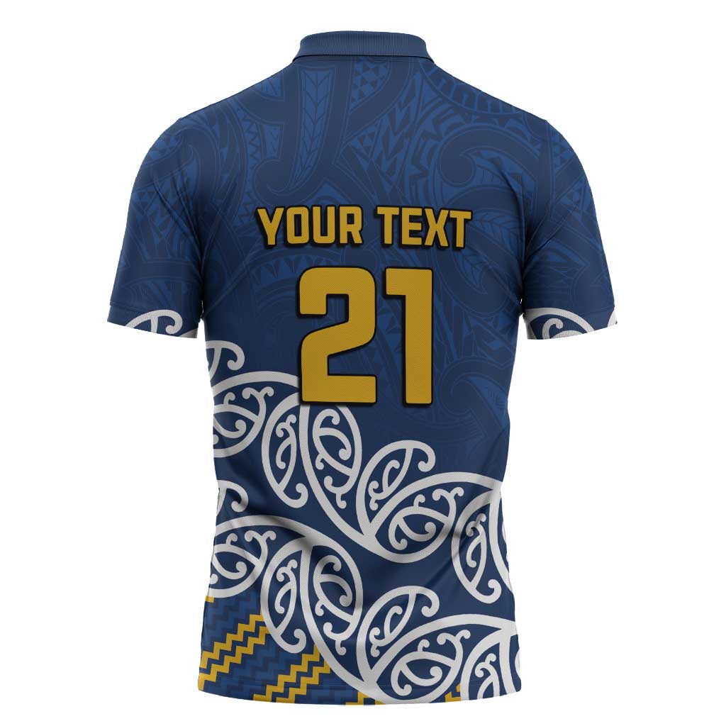 New Zealand Rugby Pacific Custom Zipper Polo Shirt Kahupeka Maori Kowhaiwhai Pattern - Aussie Hoodie