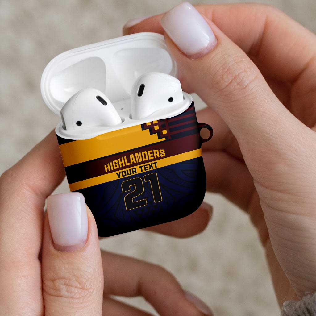 New Zealand Rugby Pacific Custom AirPods Case Kahupeka Retro 2025 Taniko Motif - Aussie Hoodie