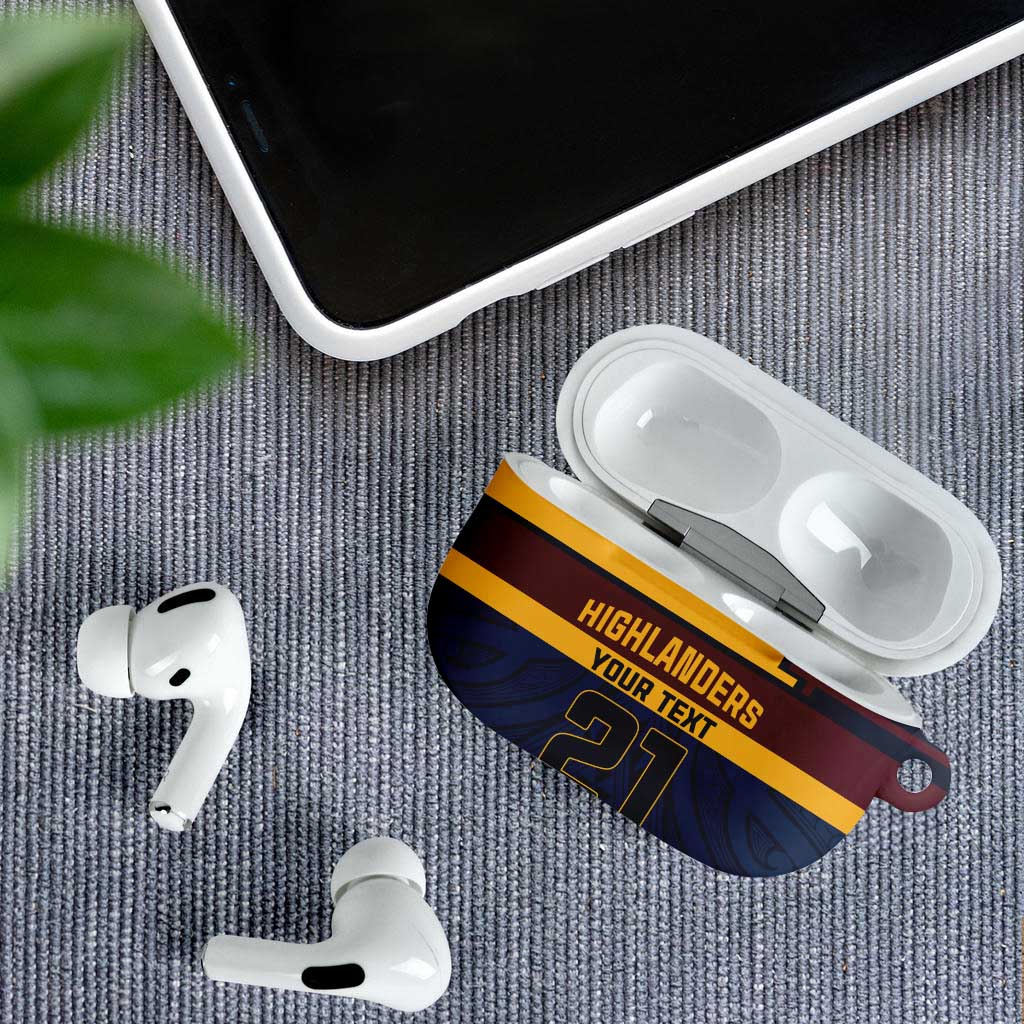New Zealand Rugby Pacific Custom AirPods Case Kahupeka Retro 2025 Taniko Motif - Aussie Hoodie