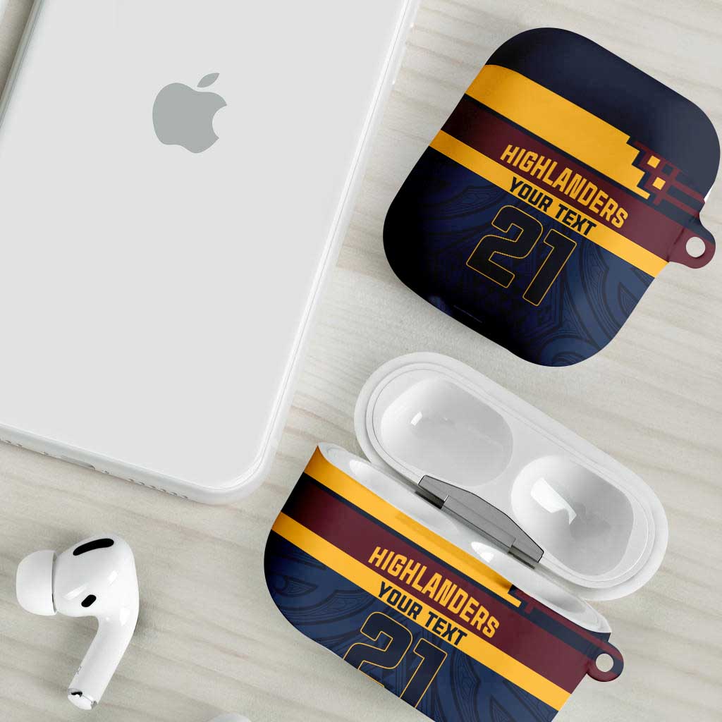 New Zealand Rugby Pacific Custom AirPods Case Kahupeka Retro 2025 Taniko Motif - Aussie Hoodie