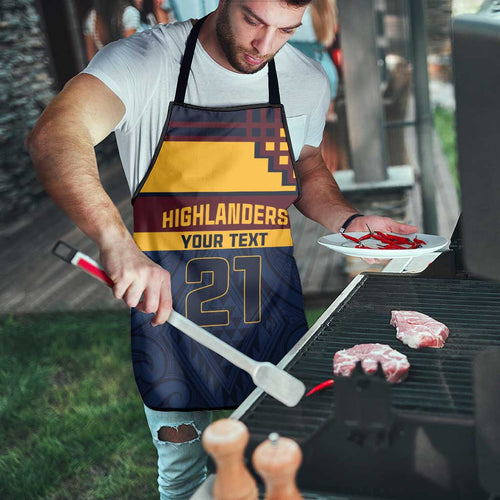 New Zealand Rugby Pacific Custom Apron Kahupeka Retro 2025 Taniko Motif - Aussie Hoodie