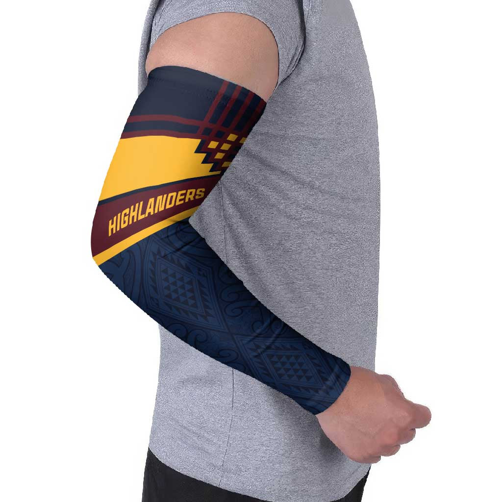 New Zealand Rugby Pacific Custom Arm Sleeves Kahupeka Retro 2025 Taniko Motif - Aussie Hoodie