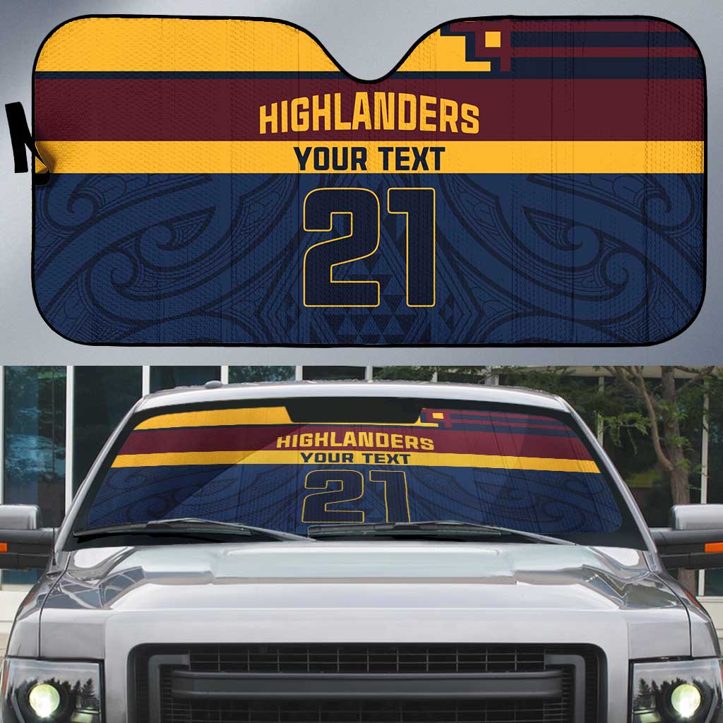 New Zealand Rugby Pacific Custom Auto Sun Shade Kahupeka Retro 2025 Taniko Motif - Aussie Hoodie