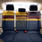 New Zealand Rugby Pacific Custom Back Car Seat Cover Kahupeka Retro 2025 Taniko Motif