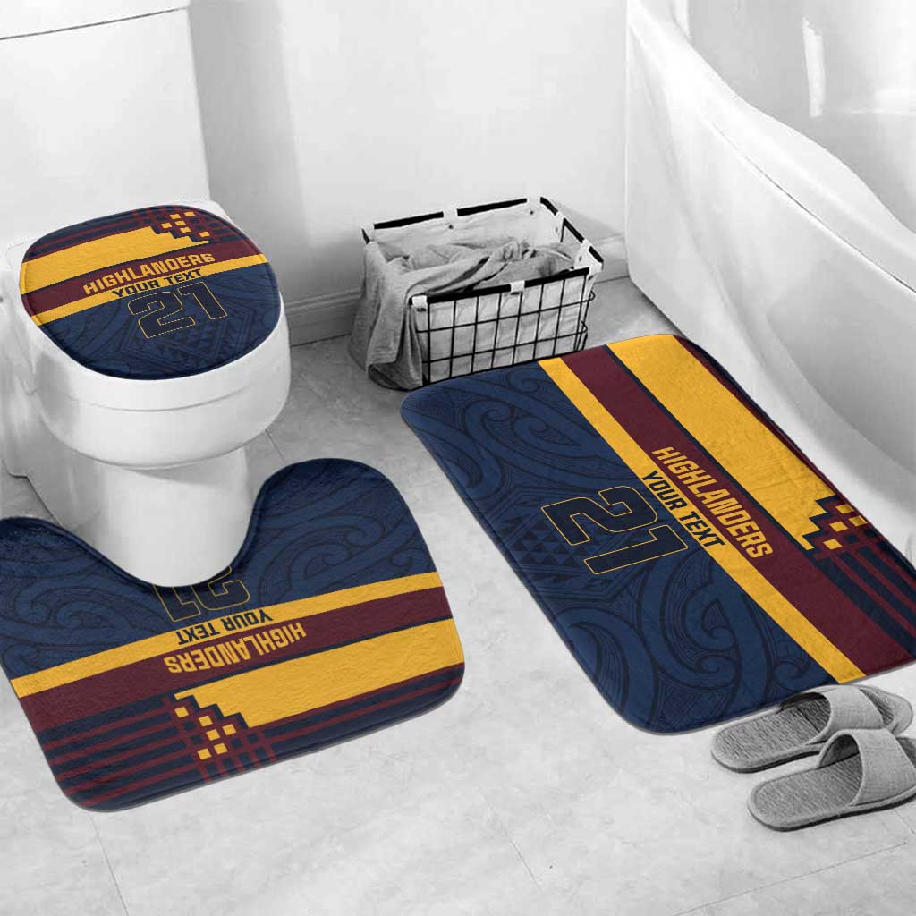 New Zealand Rugby Pacific Custom Bathroom Set Kahupeka Retro 2025 Taniko Motif - Aussie Hoodie