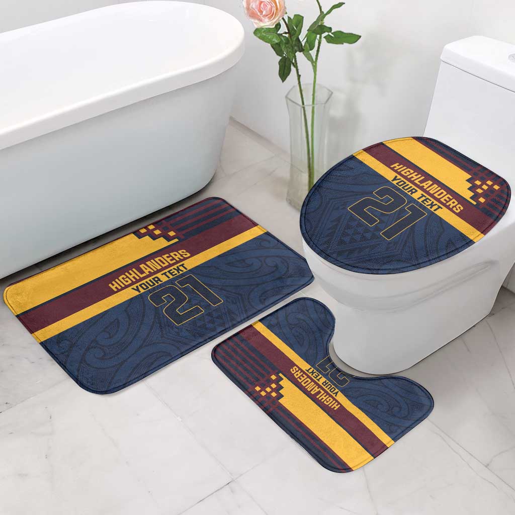 New Zealand Rugby Pacific Custom Bathroom Set Kahupeka Retro 2025 Taniko Motif - Aussie Hoodie