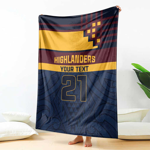 New Zealand Rugby Pacific Custom Blanket Kahupeka Retro 2025 Taniko Motif