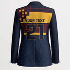 New Zealand Rugby Pacific Custom Blazer Kahupeka Retro 2025 Taniko Motif - Aussie Hoodie