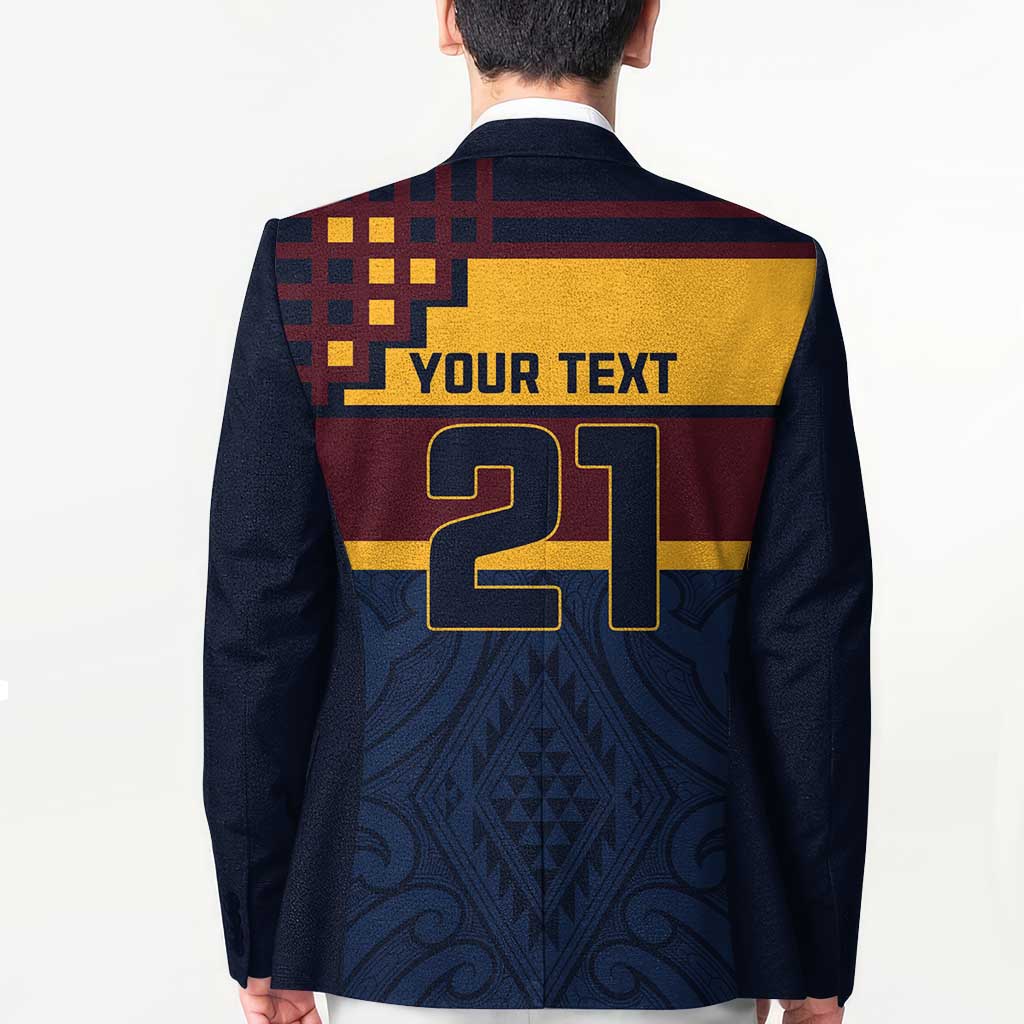 New Zealand Rugby Pacific Custom Blazer Kahupeka Retro 2025 Taniko Motif - Aussie Hoodie