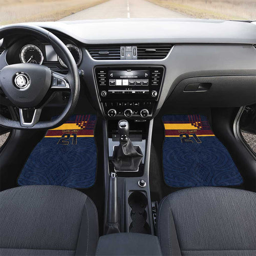 New Zealand Rugby Pacific Custom Car Mats Kahupeka Retro 2025 Taniko Motif