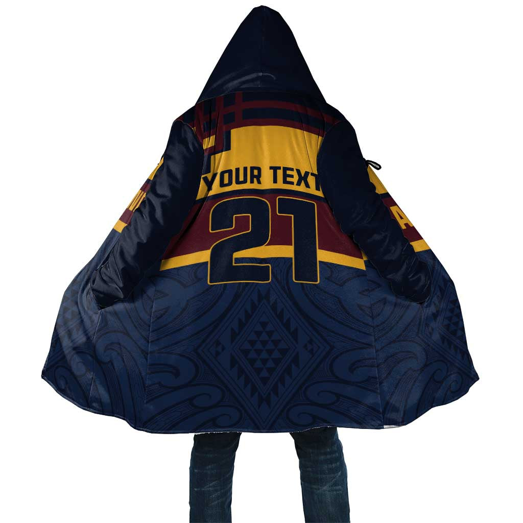 New Zealand Rugby Pacific Custom Cloak Kahupeka Retro 2025 Taniko Motif - Aussie Hoodie