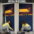 New Zealand Rugby Pacific Custom Door Cover Kahupeka Retro 2025 Taniko Motif - Aussie Hoodie
