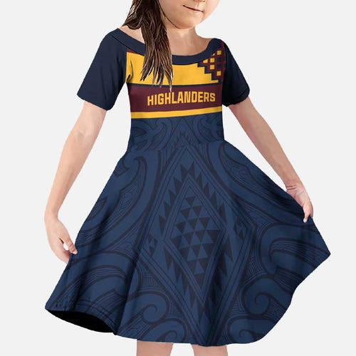 New Zealand Rugby Pacific Custom Family Matching Off The Shoulder Long Sleeve Dress and Hawaiian Shirt Kahupeka Retro 2025 Taniko Motif