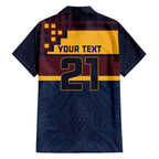 New Zealand Rugby Pacific Custom Hawaiian Shirt Kahupeka Retro 2025 Taniko Motif