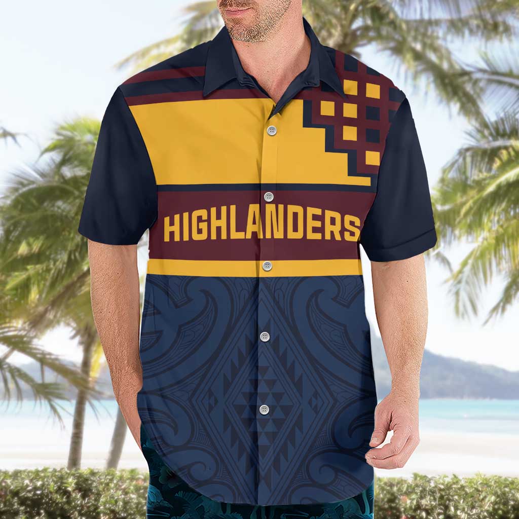 New Zealand Rugby Pacific Custom Hawaiian Shirt Kahupeka Retro 2025 Taniko Motif