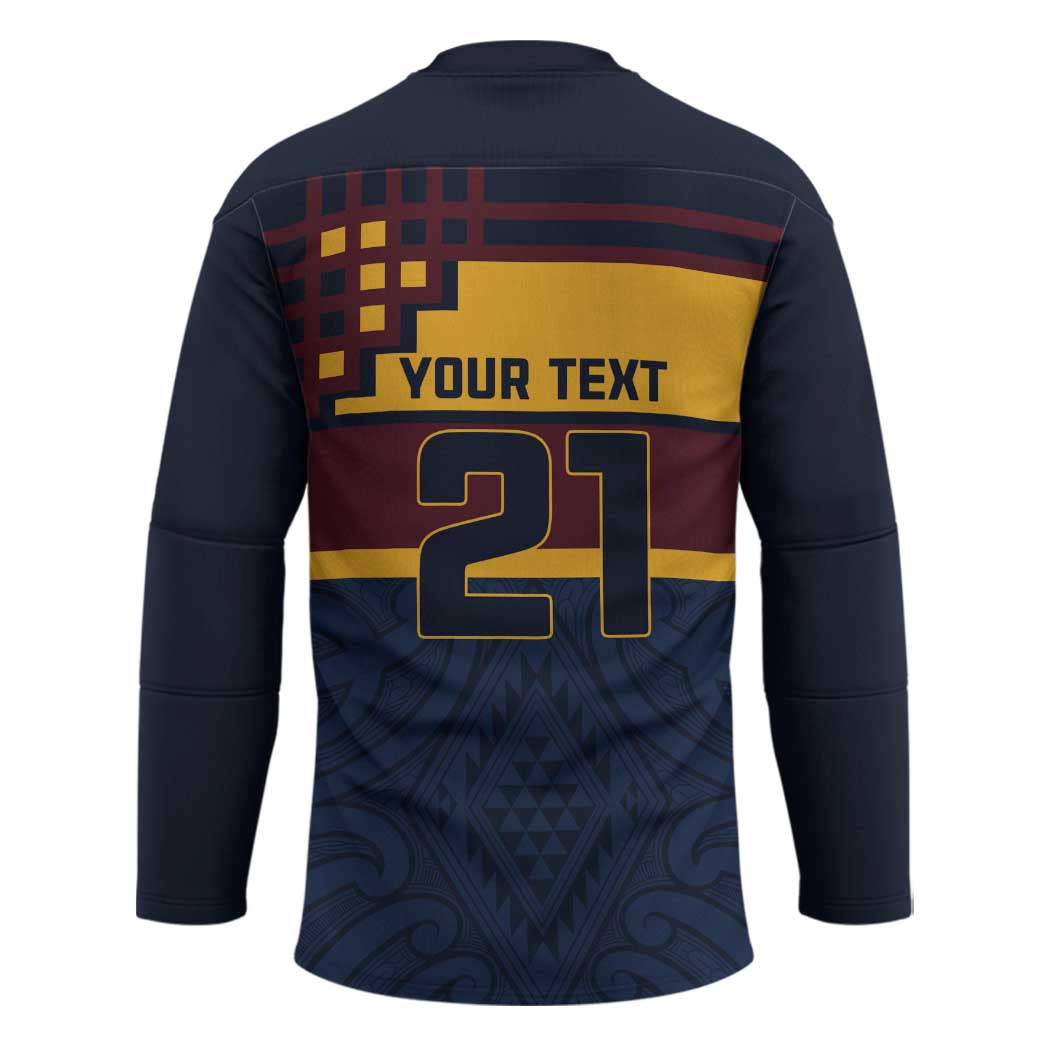 New Zealand Rugby Pacific Custom Hockey Jersey Kahupeka Retro 2025 Taniko Motif - Aussie Hoodie
