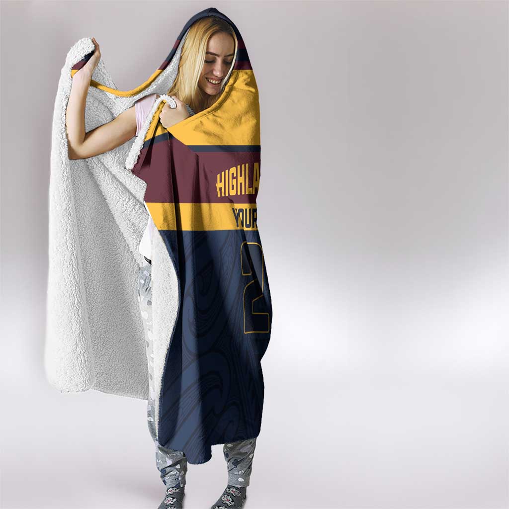 New Zealand Rugby Pacific Custom Hooded Blanket Kahupeka Retro 2025 Taniko Motif