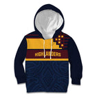 New Zealand Rugby Pacific Custom Kid Hoodie Kahupeka Retro 2025 Taniko Motif