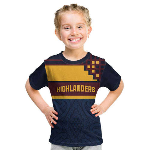 New Zealand Rugby Pacific Custom Kid T Shirt Kahupeka Retro 2025 Taniko Motif