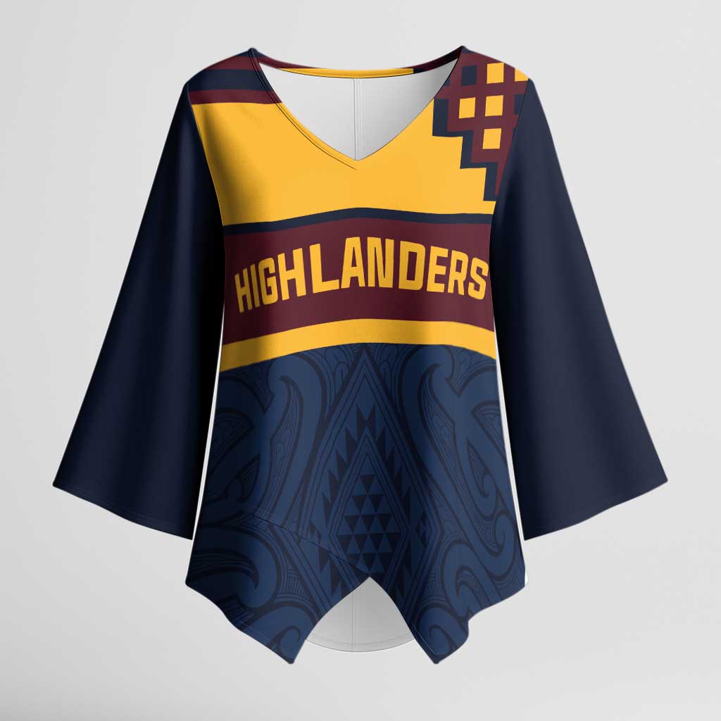 New Zealand Rugby Pacific Custom Kimono Sleeve Blouse Kahupeka Retro 2025 Taniko Motif - Aussie Hoodie