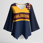 New Zealand Rugby Pacific Custom Kimono Sleeve Blouse Kahupeka Retro 2025 Taniko Motif - Aussie Hoodie