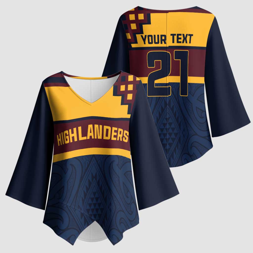 New Zealand Rugby Pacific Custom Kimono Sleeve Blouse Kahupeka Retro 2025 Taniko Motif - Aussie Hoodie