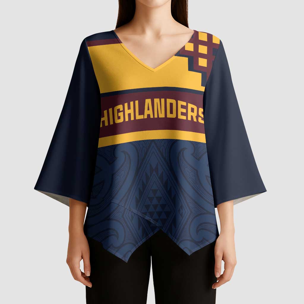 New Zealand Rugby Pacific Custom Kimono Sleeve Blouse Kahupeka Retro 2025 Taniko Motif - Aussie Hoodie