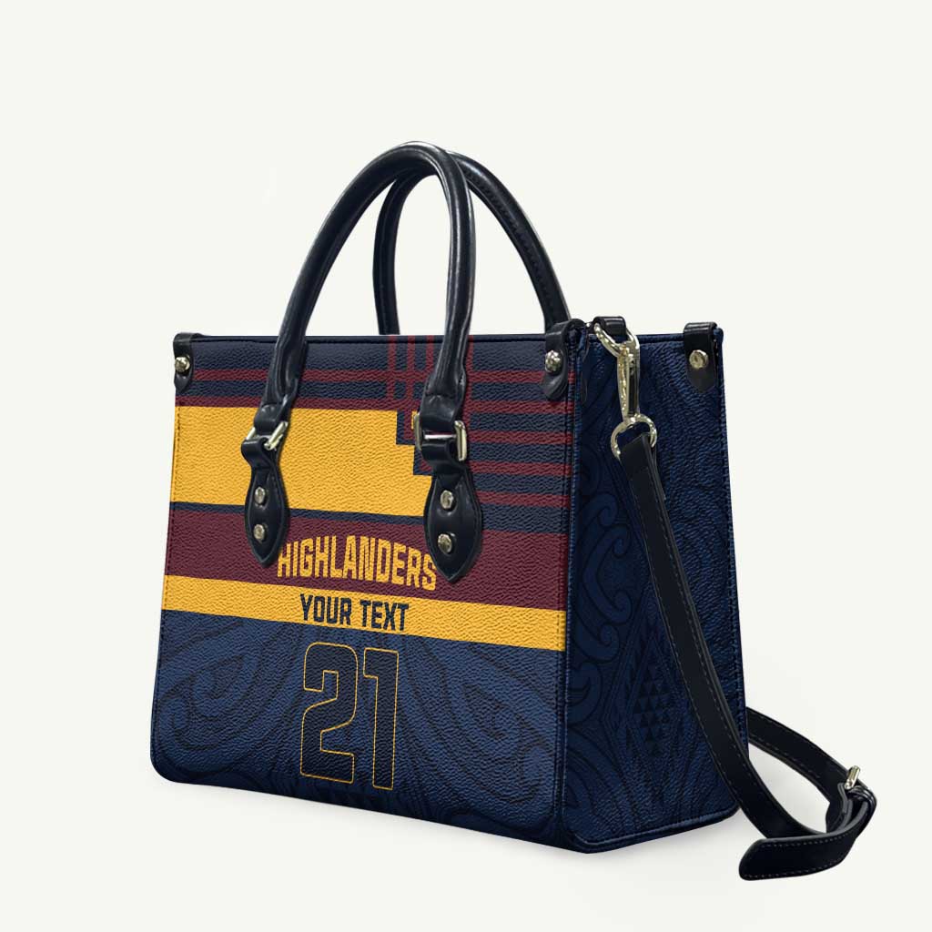 New Zealand Rugby Pacific Custom Leather Bag Kahupeka Retro 2025 Taniko Motif - Aussie Hoodie