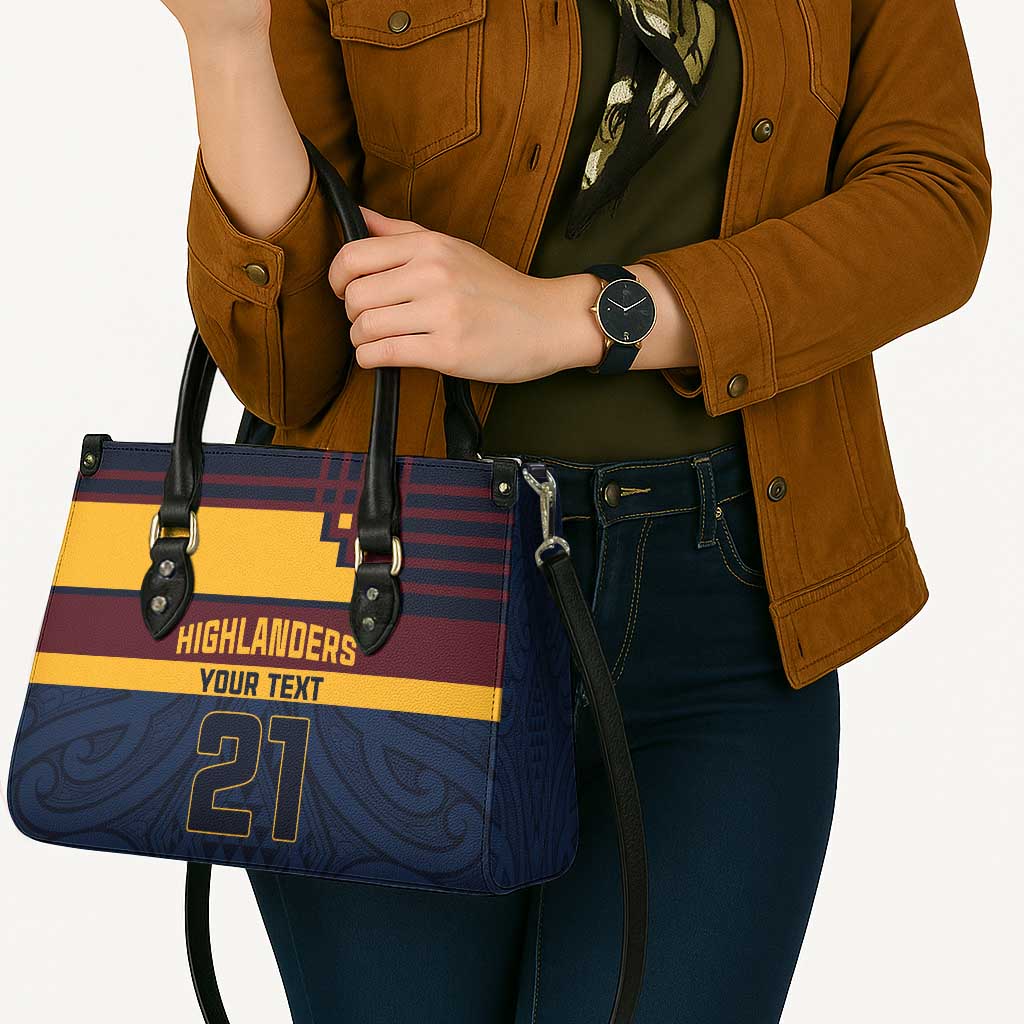 New Zealand Rugby Pacific Custom Leather Bag Kahupeka Retro 2025 Taniko Motif - Aussie Hoodie