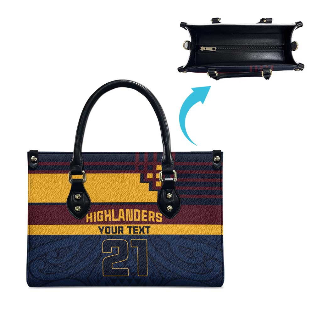 New Zealand Rugby Pacific Custom Leather Bag Kahupeka Retro 2025 Taniko Motif - Aussie Hoodie