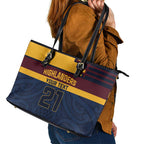 New Zealand Rugby Pacific Custom Leather Tote Bag Kahupeka Retro 2025 Taniko Motif