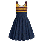 New Zealand Rugby Pacific Custom Midi Dress Kahupeka Retro 2025 Taniko Motif - Aussie Hoodie