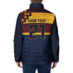 New Zealand Rugby Pacific Custom Padded Jacket Kahupeka Retro 2025 Taniko Motif - Aussie Hoodie