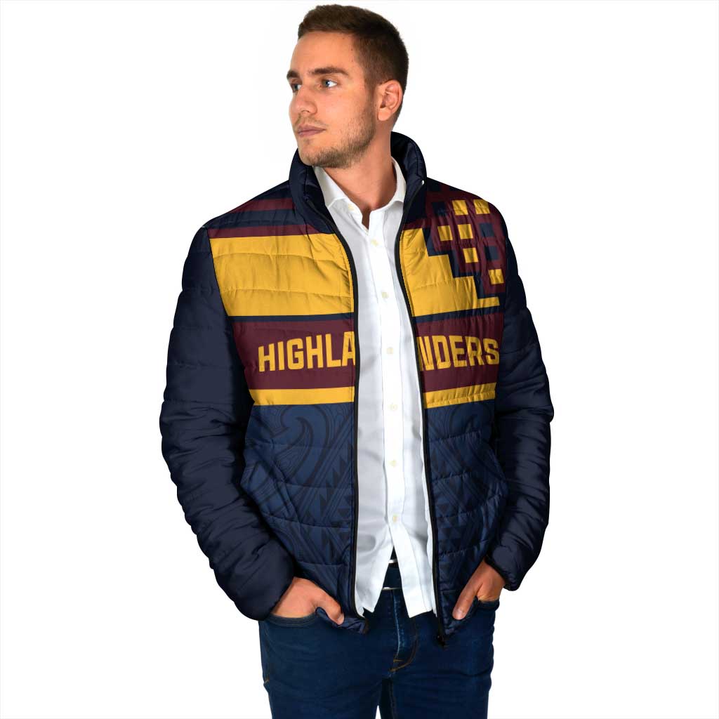 New Zealand Rugby Pacific Custom Padded Jacket Kahupeka Retro 2025 Taniko Motif - Aussie Hoodie