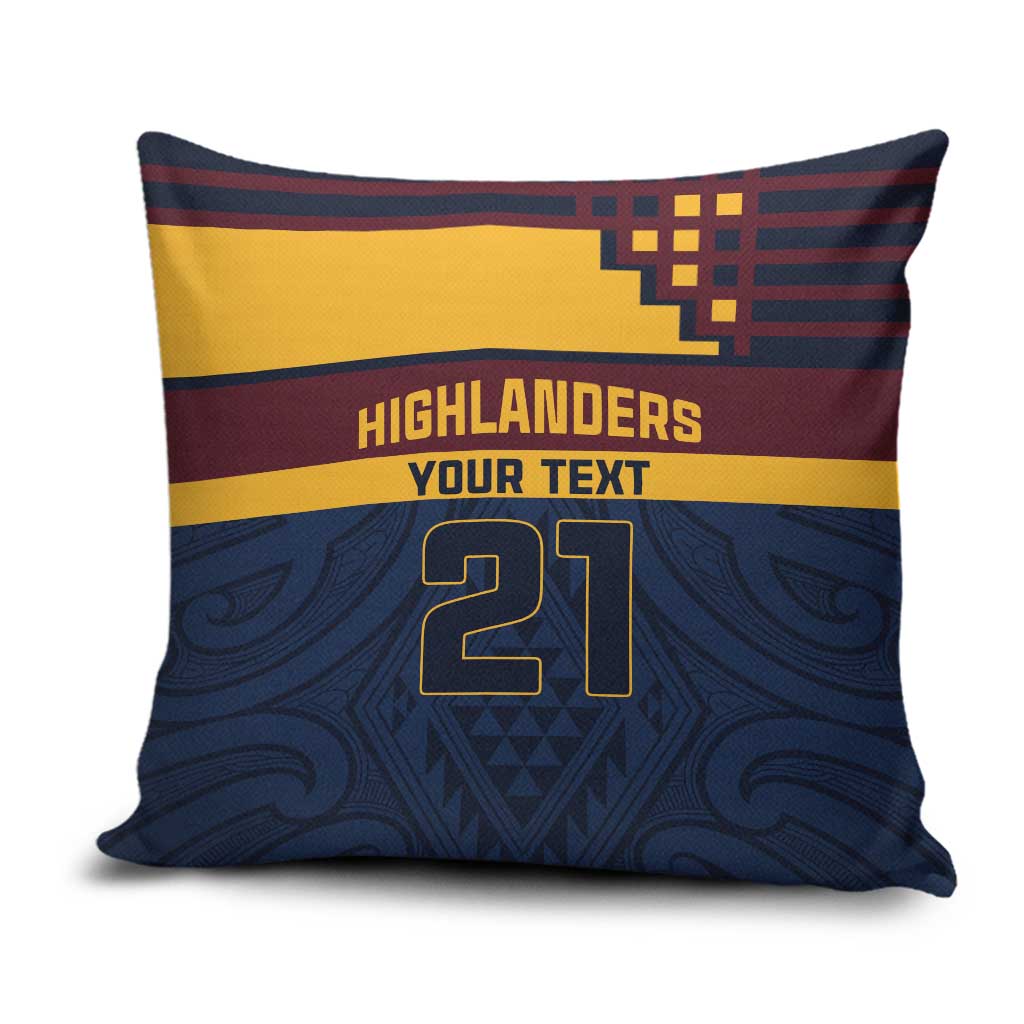 New Zealand Rugby Pacific Custom Pillow Cover Kahupeka Retro 2025 Taniko Motif - Aussie Hoodie
