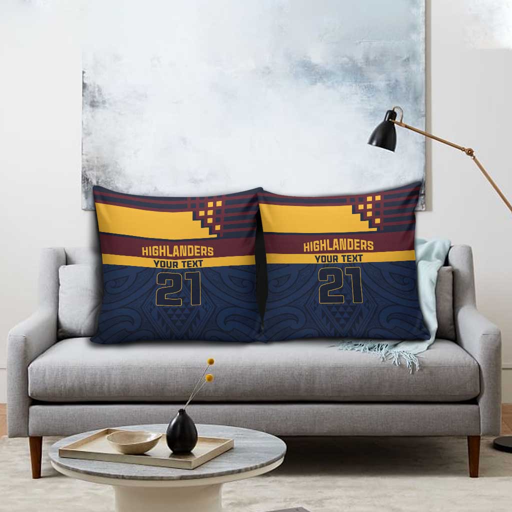 New Zealand Rugby Pacific Custom Pillow Cover Kahupeka Retro 2025 Taniko Motif - Aussie Hoodie