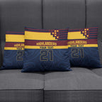 New Zealand Rugby Pacific Custom Pillow Cover Kahupeka Retro 2025 Taniko Motif - Aussie Hoodie