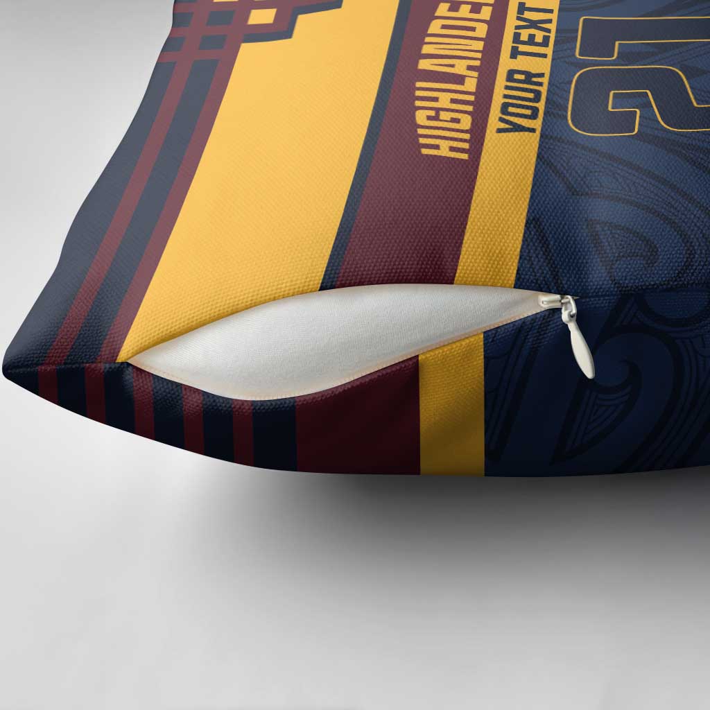 New Zealand Rugby Pacific Custom Pillow Cover Kahupeka Retro 2025 Taniko Motif - Aussie Hoodie