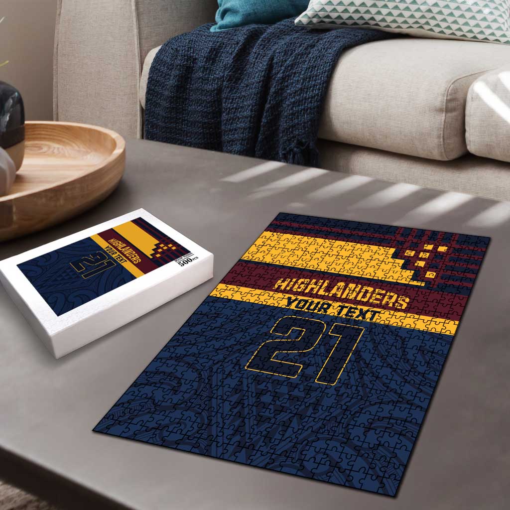 New Zealand Rugby Pacific Custom Puzzle Kahupeka Retro 2025 Taniko Motif - Aussie Hoodie