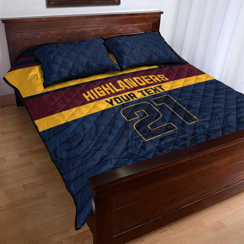 New Zealand Rugby Pacific Custom Quilt Bed Set Kahupeka Retro 2025 Taniko Motif