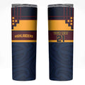 New Zealand Rugby Pacific Custom Skinny Tumbler Kahupeka Retro 2025 Taniko Motif