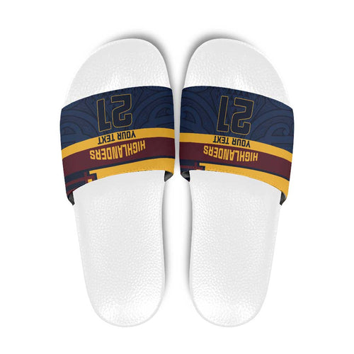 New Zealand Rugby Pacific Custom Slide Sandals Kahupeka Retro 2025 Taniko Motif - Aussie Hoodie
