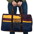 New Zealand Rugby Pacific Custom Travel Bag Kahupeka Retro 2025 Taniko Motif - Aussie Hoodie