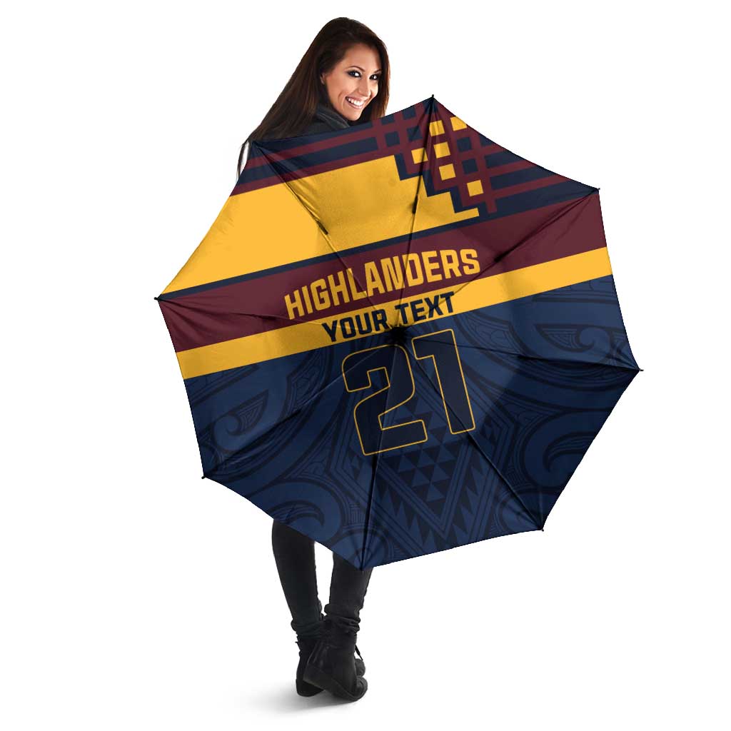 New Zealand Rugby Pacific Custom Umbrella Kahupeka Retro 2025 Taniko Motif - Aussie Hoodie