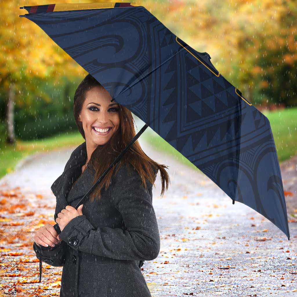 New Zealand Rugby Pacific Custom Umbrella Kahupeka Retro 2025 Taniko Motif - Aussie Hoodie